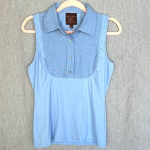 Undercover Agent Women Dickie Sleeveless Collared Top Sz S Casual Work